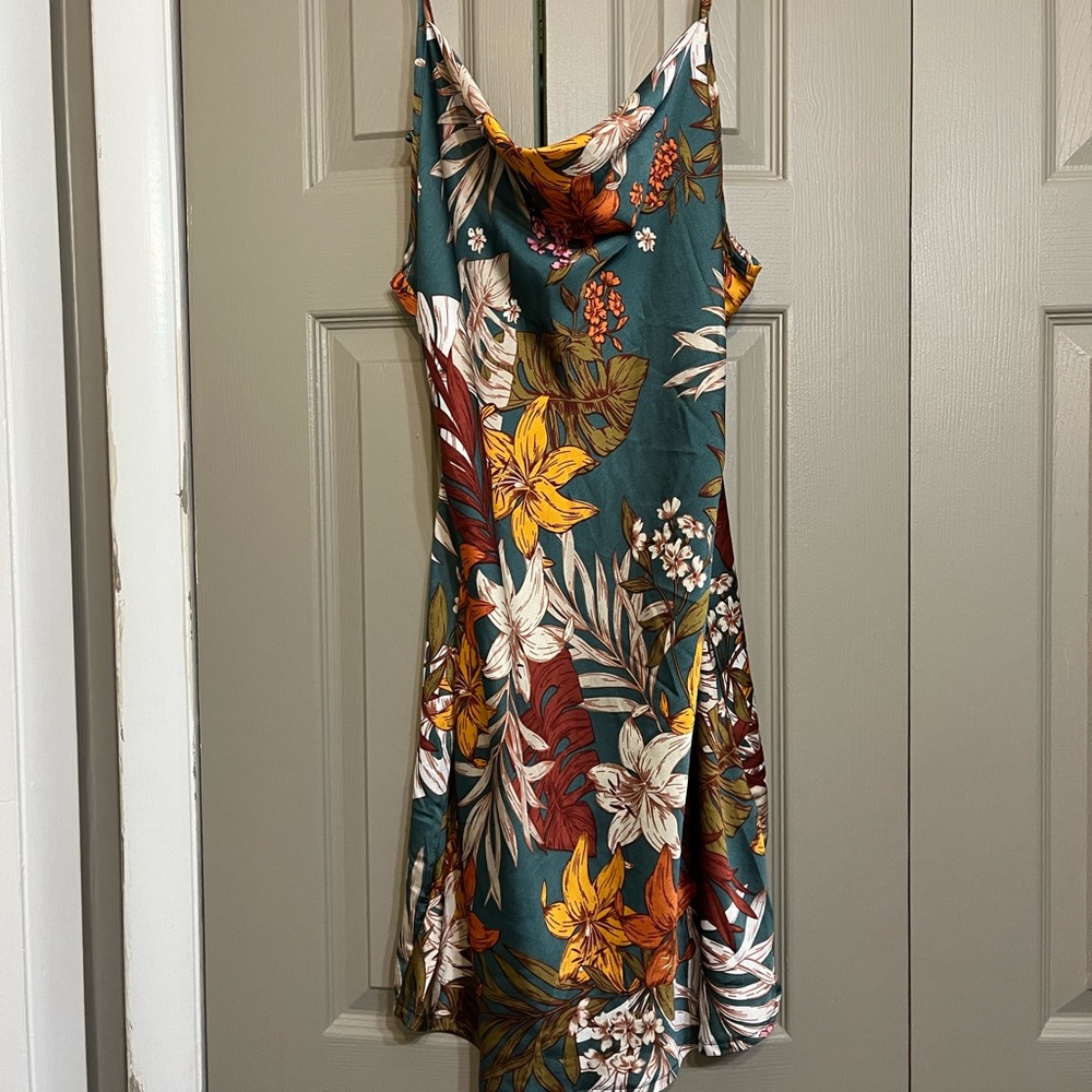 SHEIN swoop kneck dress